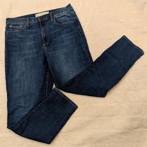gap true skinny super high rise crop